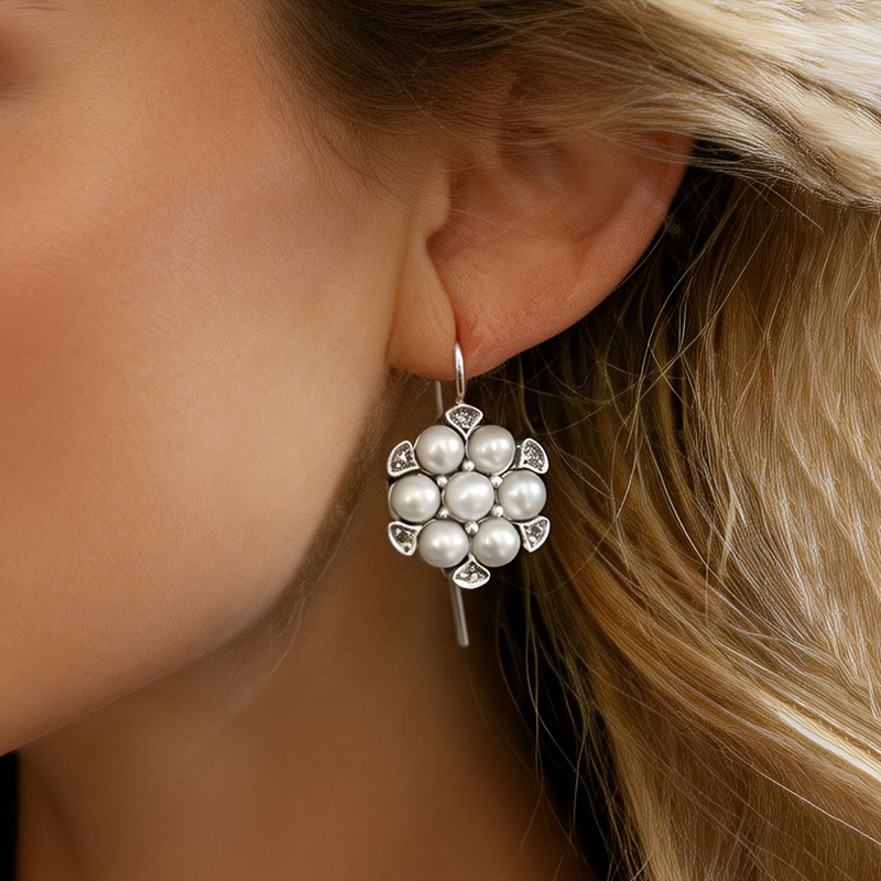 Women's French-Style Minimalist Drop Earrings for Daily Wear